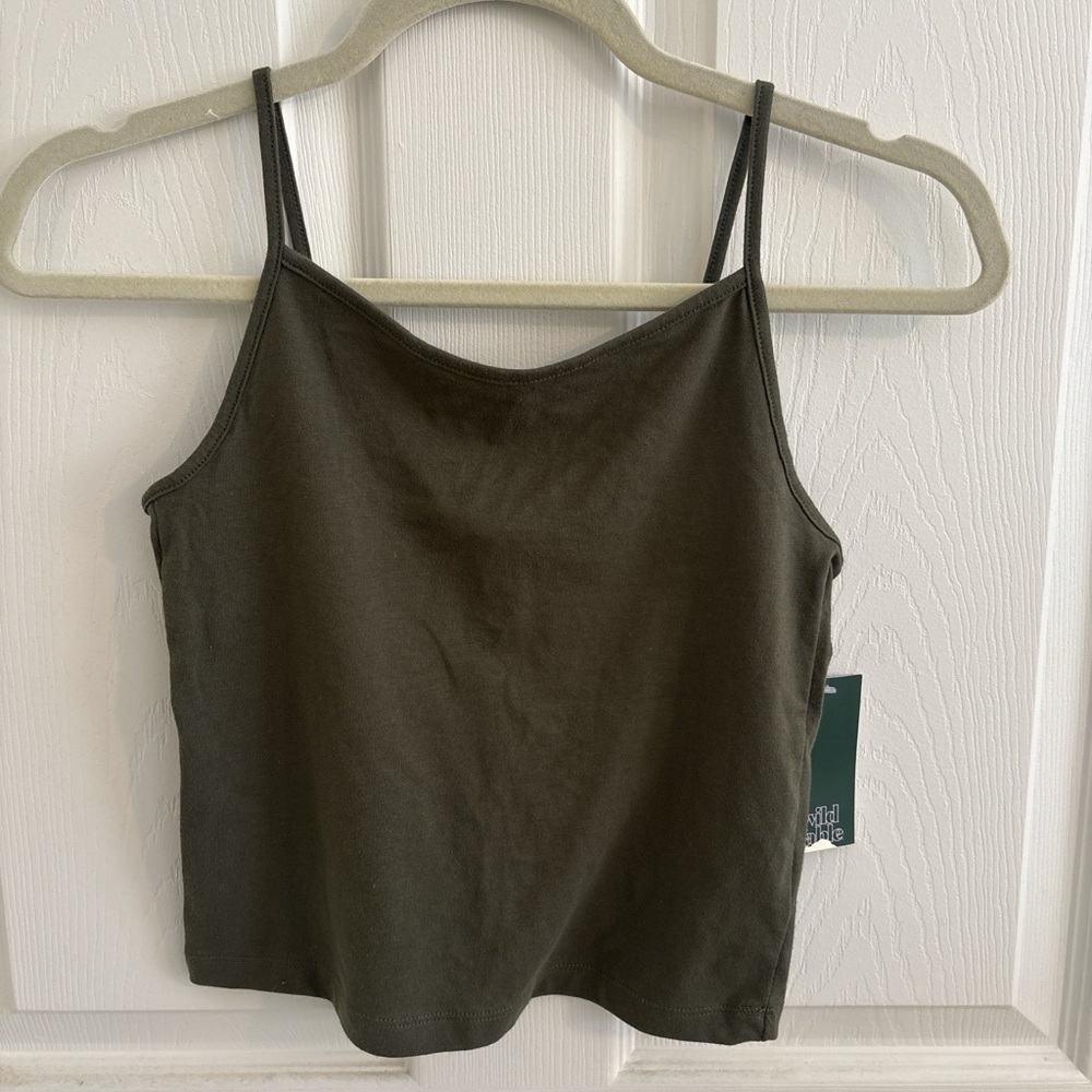 Wild Fable Dark Olive Camisole Top